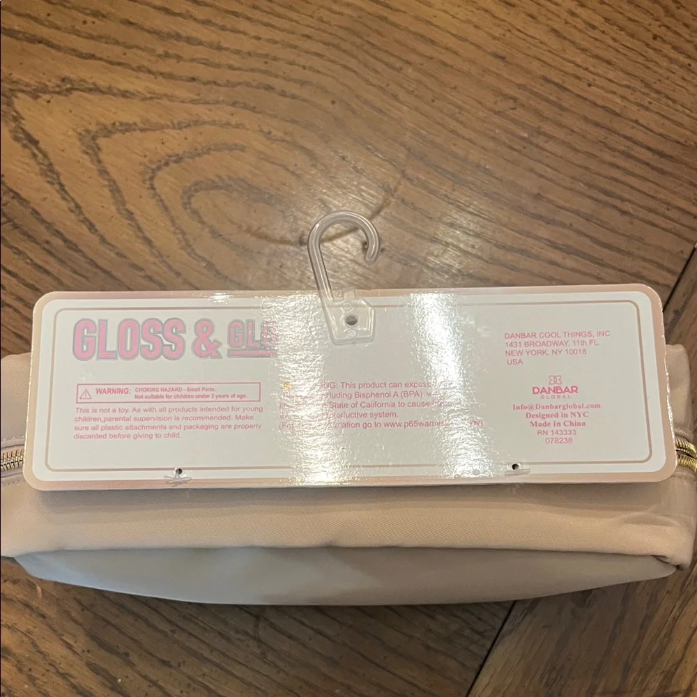 Gloss & Glo Beige‎ Makeup Bag